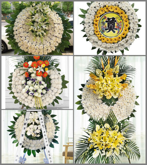 安徽六安市金寨县关庙乡胭脂村花圈速递
